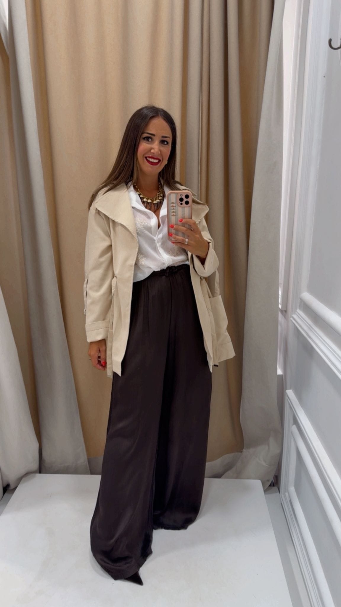 PARKA LIGERA DORA BEIGE - Imagen 2