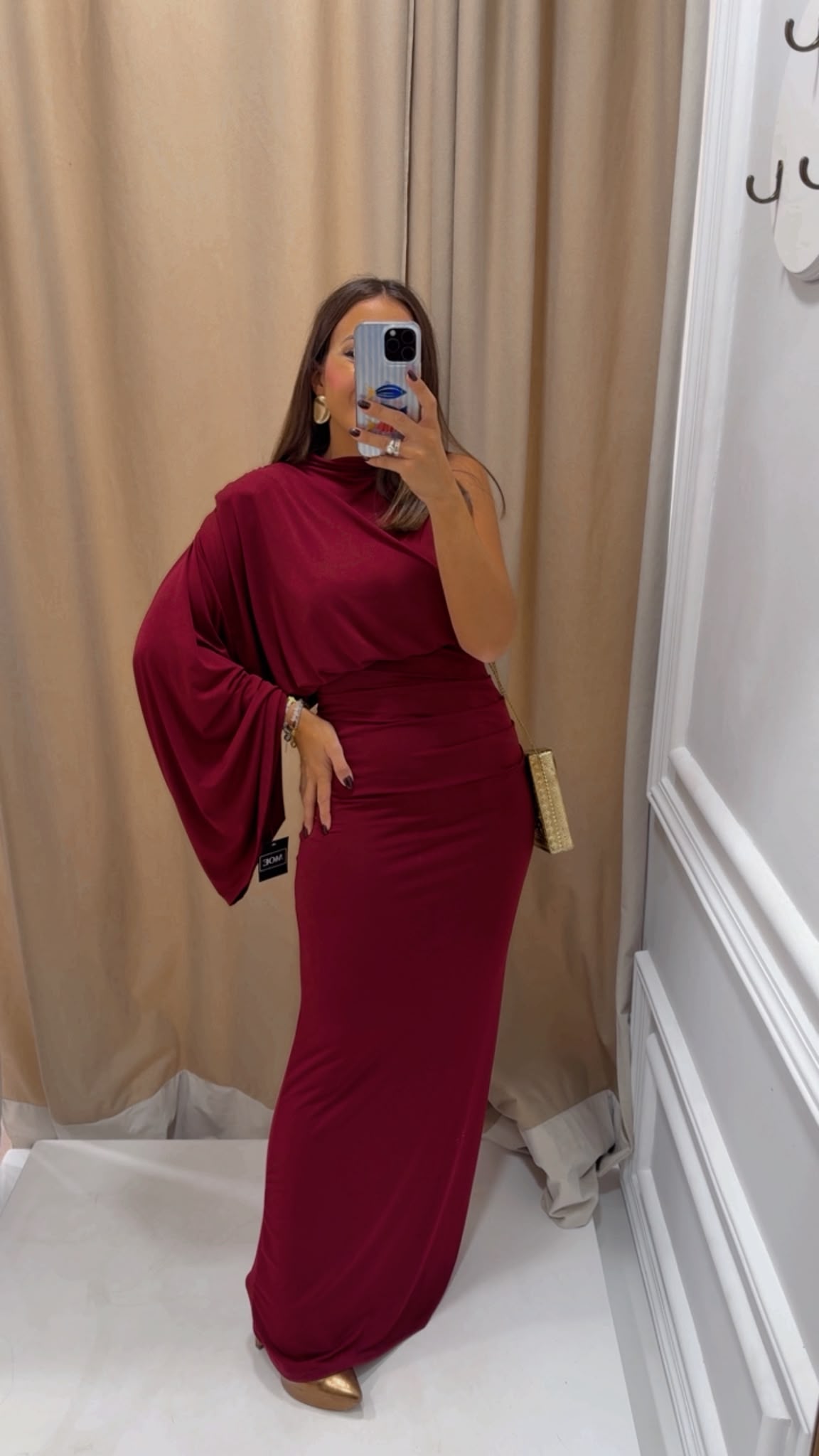 VESTIDO ELENA BURDEOS
