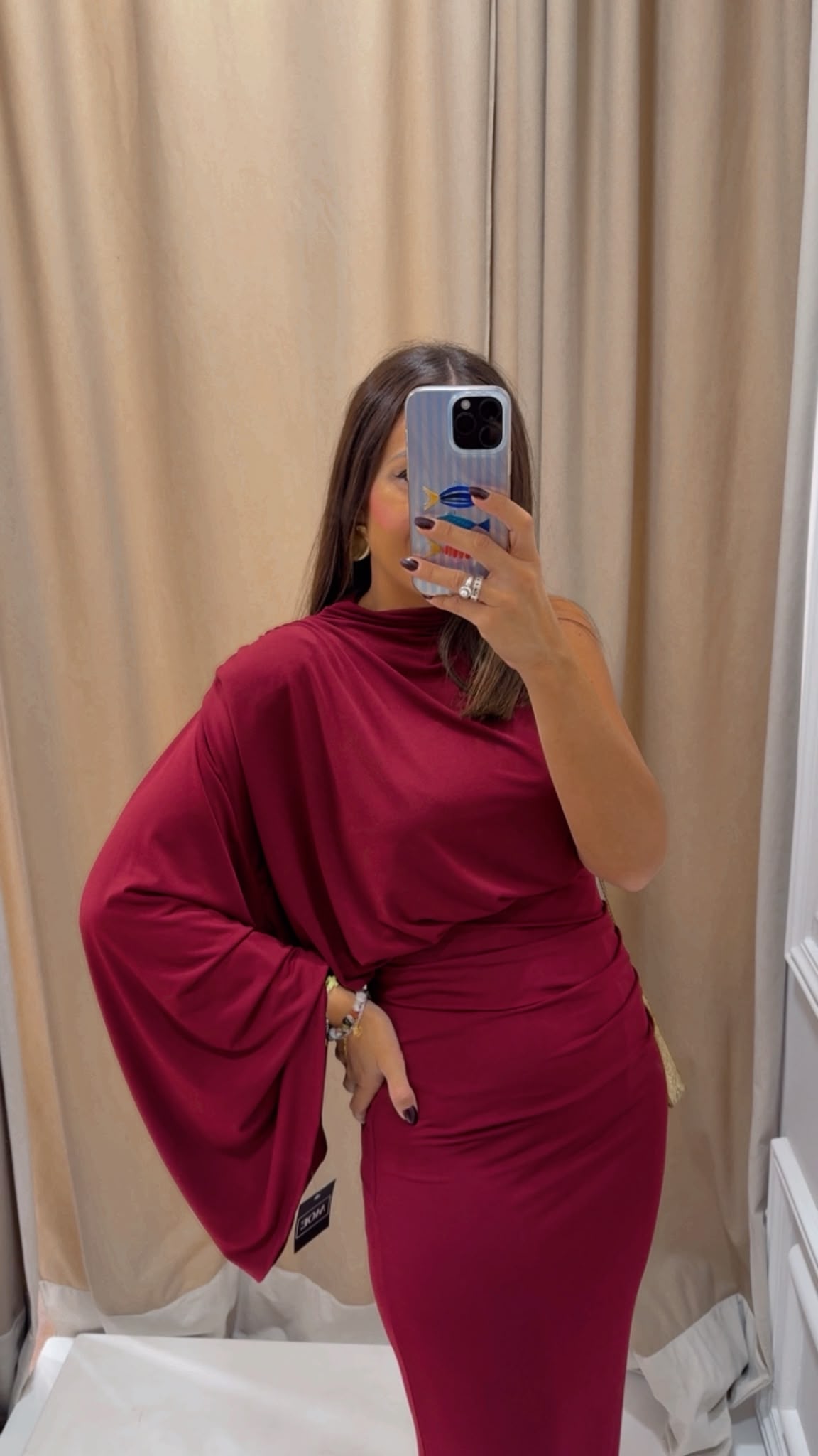 VESTIDO ELENA BURDEOS - Imagen 3