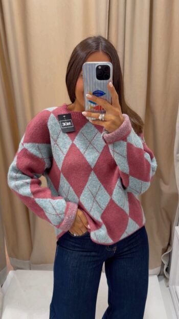 JERSEY ROMBO ROSA