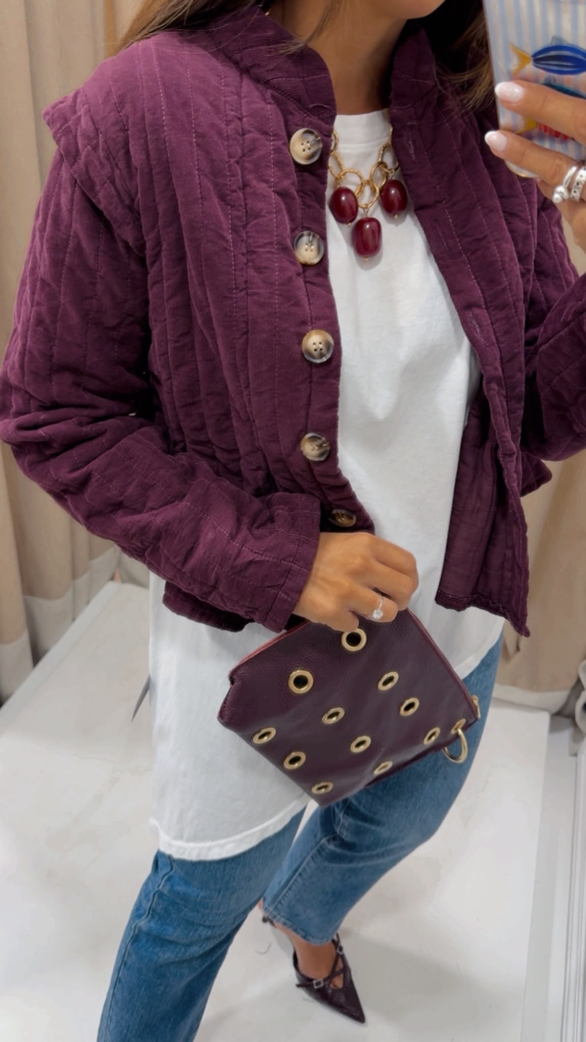 CHAQUETA LIBRA BERENJENA - Imagen 3