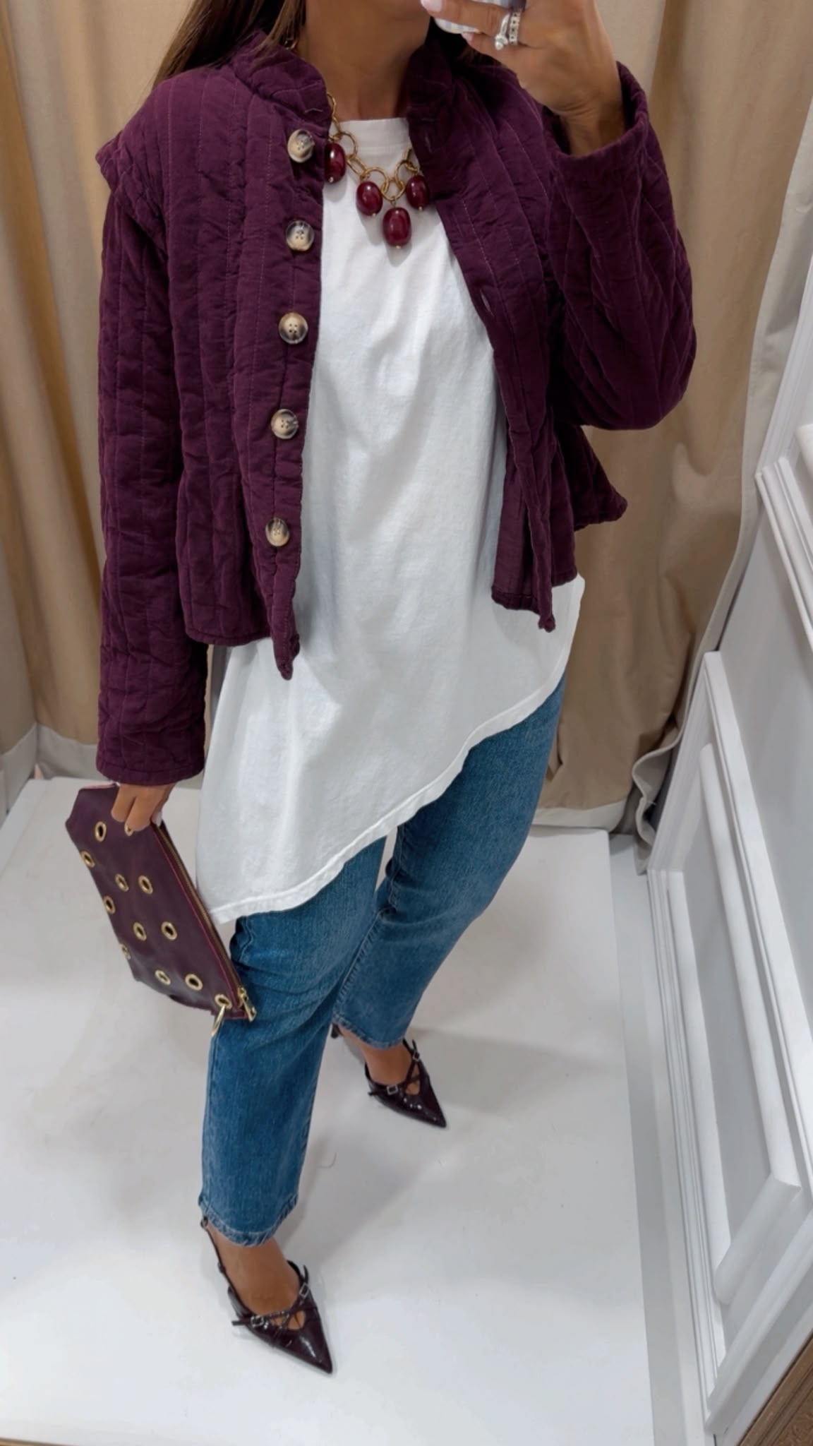 CHAQUETA LIBRA BERENJENA - Imagen 2